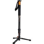 Rollei V6I Aluminium Monopod, Einbein-Stativ mit Ministativ für besonders Guten stabilen Stand. Ideales Videostativ zum filmen bewegter Objekte., 22843