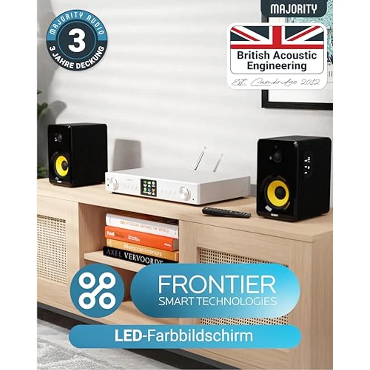 MAJORITY Fitzwilliam, DAB Plus Internetradio WLAN Tuner mit Bluetooth, Spotify Connect & Farbdisplay, Silber – Bild 3