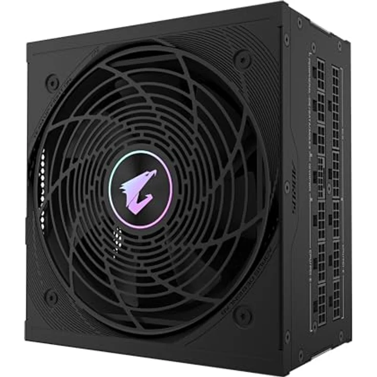Gigabyte AORUS Elite P1000W Ice Netzteil - 80 Plus Platinum, Vollmodulares Design, 120mm Lüfter, ATX 3.0-kompatibel – Bild 2