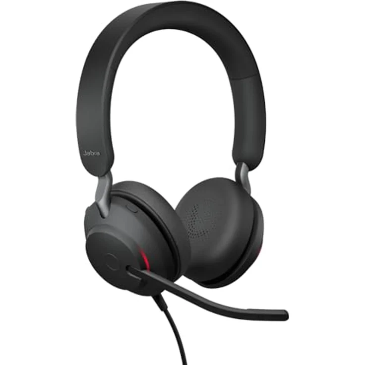 Jabra Evolve2 40 SE, USB-C / A schnurgebundenes Stereo Headset mit Busylight, zertifiziert für Microsoft Teams, maximaler Tragekomfort – Bild 1