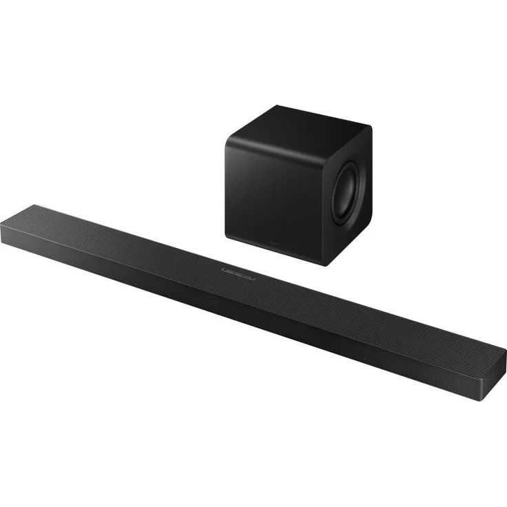 Samsung HW-QS700F, Soundbar Cinematografica Serie Q (4.0.4 Kanal) mit Dolby Atmos, Schwarz, inkl. drahtlosem Subwoofer und Q-Symphony Technologie