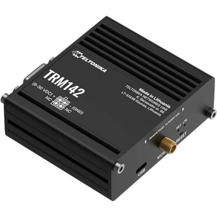 Teltonika TRM142 4G Modem, industrial Router mit RS232 und USB-Schnittstellen, kompakt und robust – Bild 2