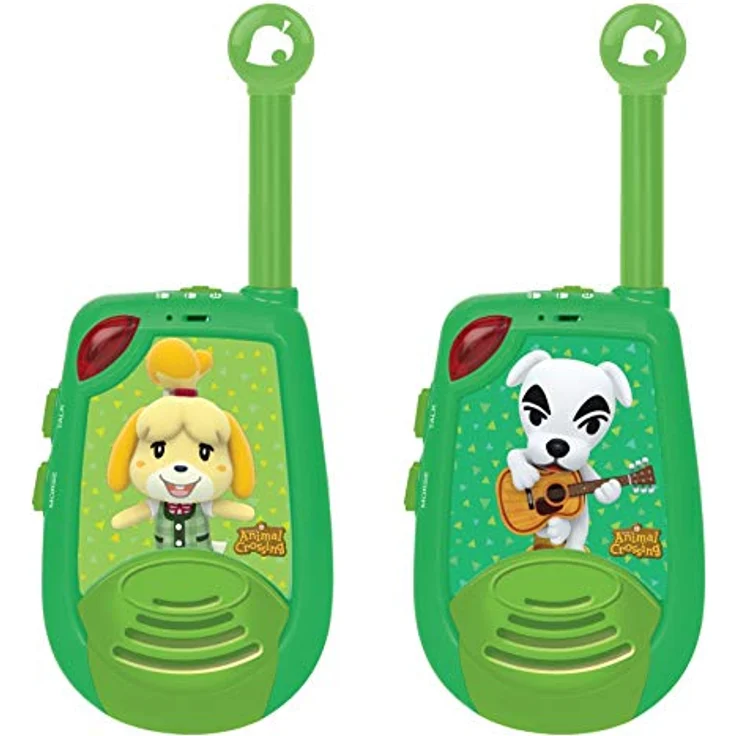 Lexibook Walkie-Talkie Animal Crossing, grün, Reichweite 2 km, mit Morse-Funktion, lautstärkeregelung, 6 AAA-Batterien erforderlich – Bild 1