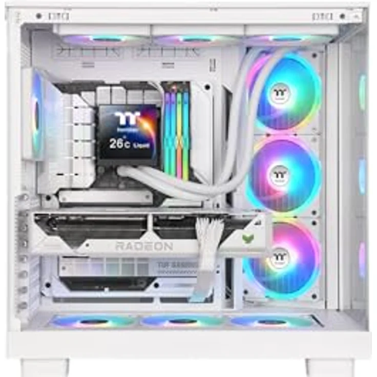Thermaltake MAGFloe 420 Ultra, All-In-One Liquid Cooler mit 3.95" LCD-Display und leistungsstarken SWAFANs, Snow – Bild 5