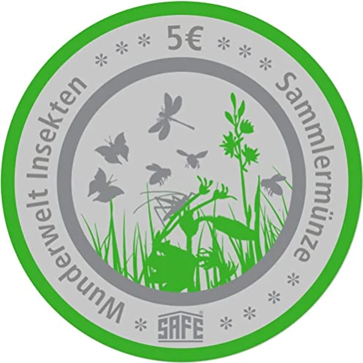 Schwäbische Albumfabrik Premium-Münzenalbum 5 Euro Insektenreich 2022-2024, inkl. 3 Blätter für 9 Münzen – Bild 3