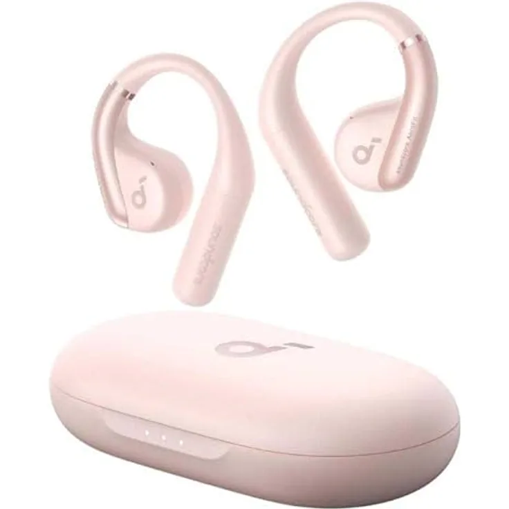 Soundcore On-Ear Headphones Soundcore AeroFit Pink, Bluetooth Kopfhörer mit offenen Ohrmuscheln