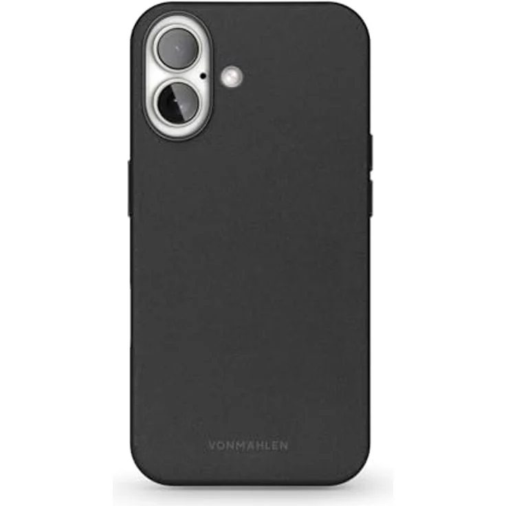 Vonmählen Like Leather Case Cover für Apple iPhone 16, Schwarz, Handytasche aus Leder, versandkostenfrei – Bild 2