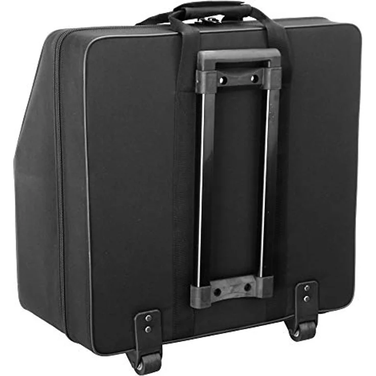 Alpenklang AT-96 Akkordeontrolley, 96 Bass mit ausziehbarem Handgriff, zwei Rollen, schwarz – Bild 3
