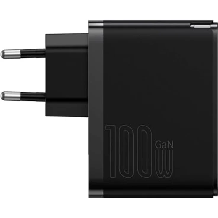 Baseus Travel Charger GaN5 Pro, 100W Quick Wall Charger mit PD3.0, QC4.0+, AFC, EU Schwarz – Bild 2
