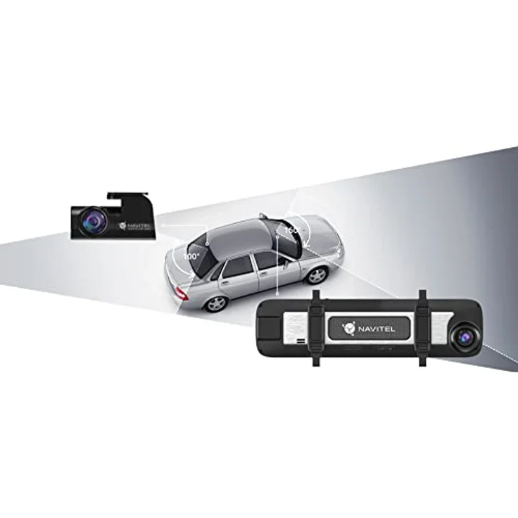 Navitel MR450, Full HD GPS Dashcam mit 2 Kameras, 160° Blickwinkel, Grau – Bild 5