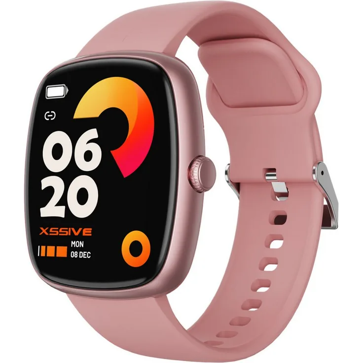 Xssive SW16 Smartwatch mit 1,83 Zoll HD IPS Display, Bluetooth 5.2, IP68 Schutz und Herzfrequenzsensor, schwarz