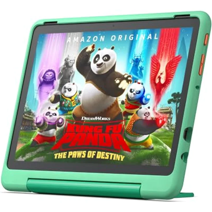 Das neue Fire HD 10 Kids Pro-Tablet – für Kinder ab dem Grundschulalter | Mit 10-Zoll-Display, langer Akkulaufzeit, Kindersicherung und dünner Hülle | Version 2023, 32 GB, Mintgrün – Bild 1