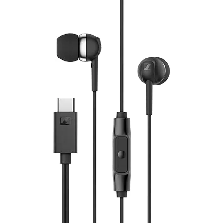 Sennheiser CX 80U, Kabelgebundene Kopfhörer mit USB-C-Verbindung, integrierter Fernbedienung und Mikrofon – Bild 2