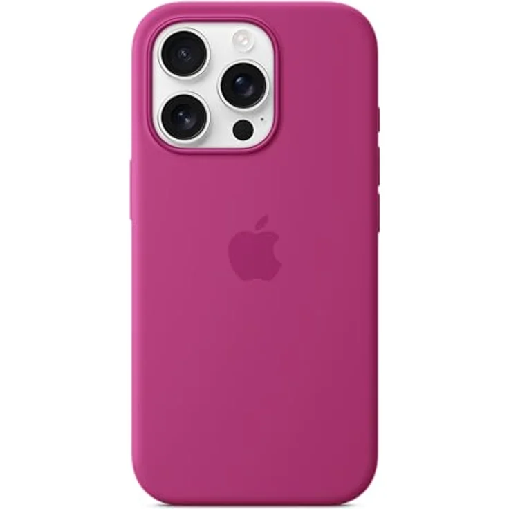 Apple iPhone 16 Pro Silikon Case mit MagSafe – Fuchsia, aus recyceltem Silikonmaterial, mit Mikrofaser-Futter und integrierten Magneten – Bild 3