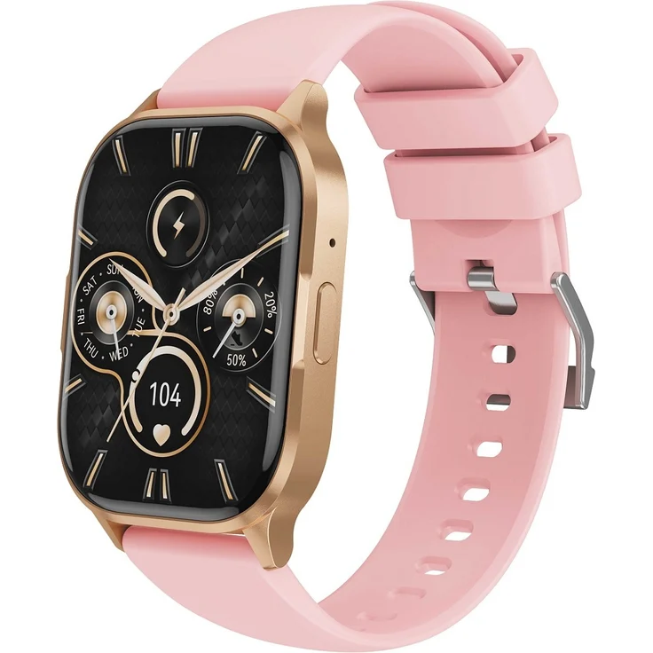 XO J10 Smartwatch, 2,01" Amoled, fitness Tracker Uhren für Android, IOS, IP67 Wasserdicht, Rosagold