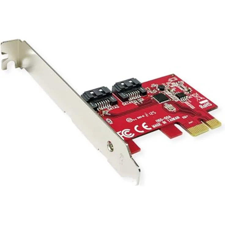 ROLINE PCIe x1 SATA III 6Gbps AHCI 2Port Low Profile Host Adapter