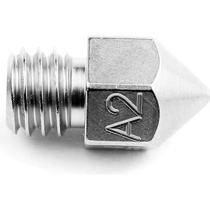 Micro-Swiss MK8 Düse, Plated A2 gehärteter Stahl, für abrasive Filamente, kompatibel mit Alfred- und Ender-Serien – Bild 2