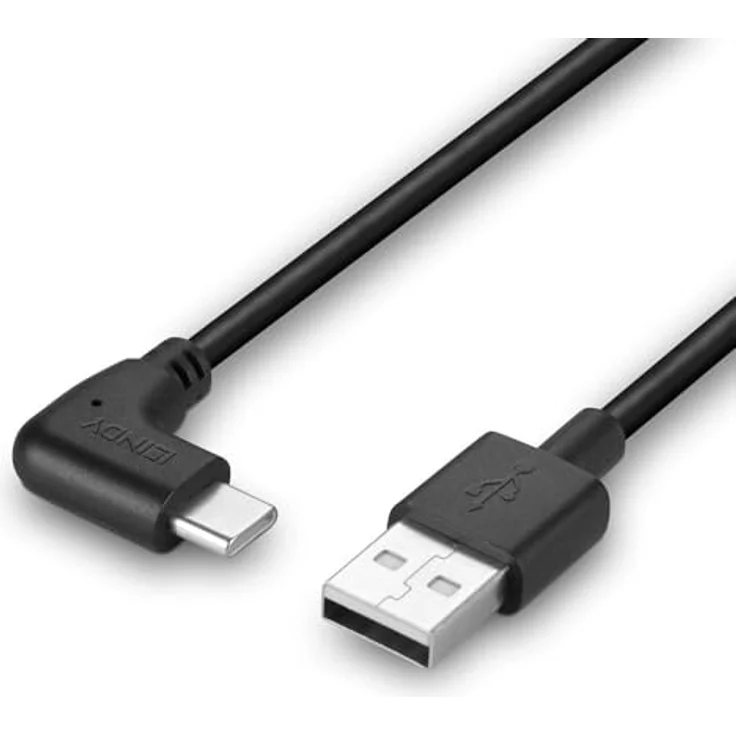 LINDY USB 2.0 Typ A auf C abgewinkeltes Kabel, 1m, Datenübertragungen bis 480 Mbit/s, robustes PVC-Gehäuse, 10 Jahre Garantie – Bild 4