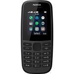 Nokia 105-2019 Dual SIM Black (TA-1174) - Klassisches Design, 15 Stunden Gesprächszeit, 1,8-Zoll-QVGA-Display