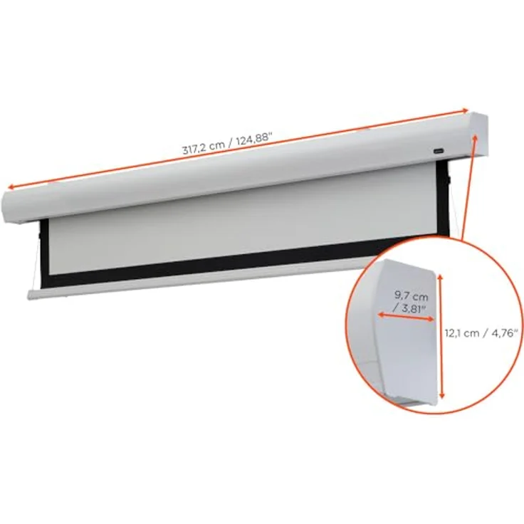 celexon HomeCinema Motorleinwand Tension 280 x 158 cm, 120'' - MWHT – Bild 4