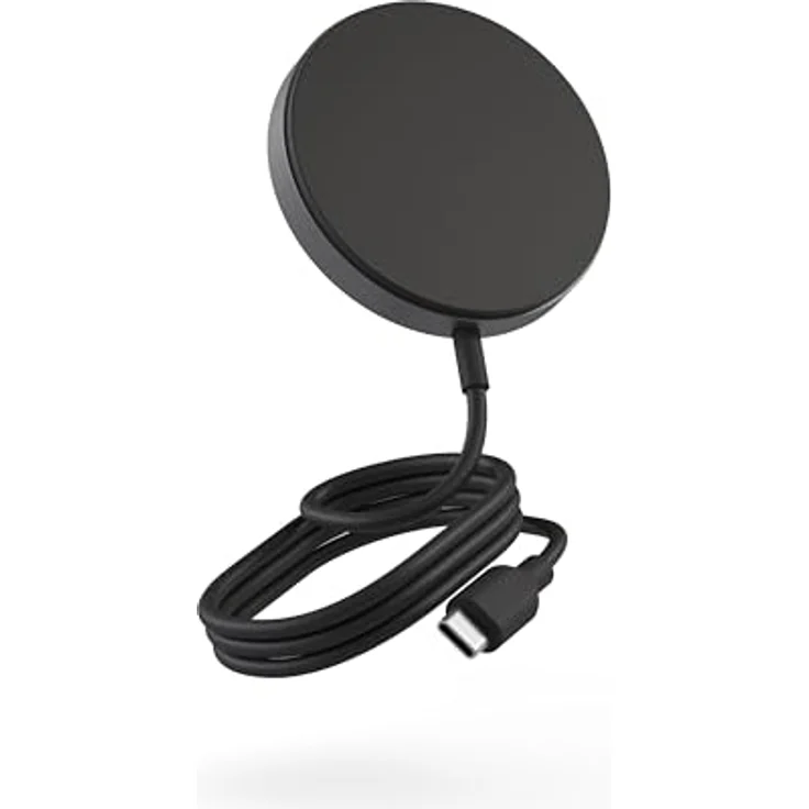 ZENS Pro 1 15W magnetisches kabelloses Qi2 Ladegerät mit 1m USB-C Kabel (MagSafe kompatibel, 15 Watt Fast Charging, Ideal für Reisen) – Bild 1