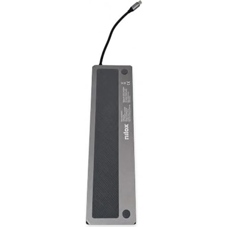 Nilox 13 in 1 USB-C Hub, Docking Station in Grau mit Slim Fit Design und Plug & Play Funktion – Bild 2