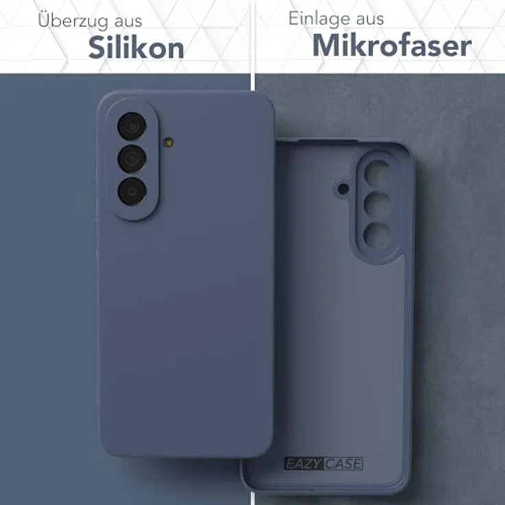 EAZY CASE Silikonhülle für Galaxy A57, stoßfestes TPU Case in Petrol Matt mit Kameraschutz und kratzresistentem Design – Bild 3