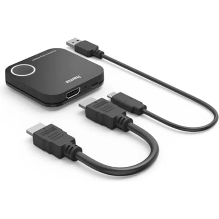 Hama Wireless Display Adapter, HDMI Adapter für kabellose Full HD 1080p Übertragung, 30m Reichweite, Plug & Play, inkl. HDMI- und USB-Kabel – Bild 5