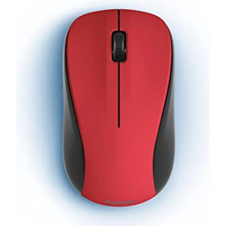 Hama Funkmaus kabellos (3 Tasten, 2,4GHz, 1200dpi, optische Maus kabellos, wireless, Computermaus, für Laptop/PC/Notebook, geräuschlos, Batterie, für Rechtshänder, für Linkshänder, USB-Empfänger) rot – Bild 2