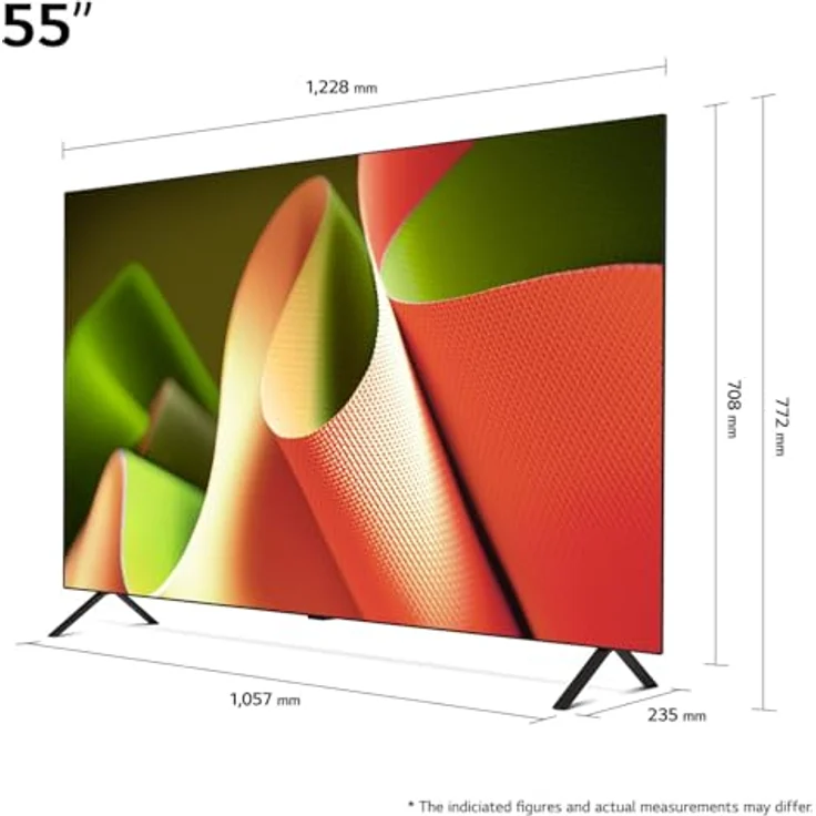 LG OLED55B4ELA, 55 Zoll OLED Fernseher mit α8 4K AI-Prozessor, webOS 24, Dolby Vision, bis zu 120Hz, Schwarz – Bild 4