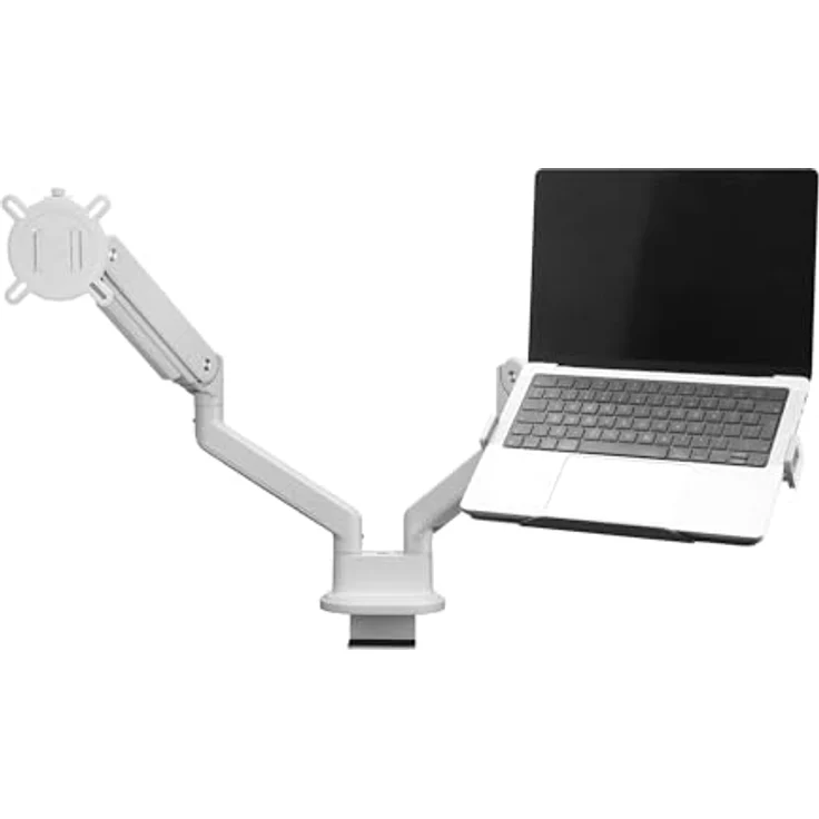 One For All Premium Laptophalterung für Monitorarm, Aluminium (matt) mit ergonomischem Design für mehr Schreibtischplatz – Bild 5
