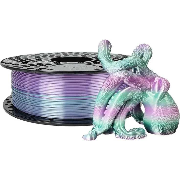 AzureFilm SILK AURORA 1,75mm 1kg 3D Filament, PLA mit seidenartiger Optik, biologisch abbaubar