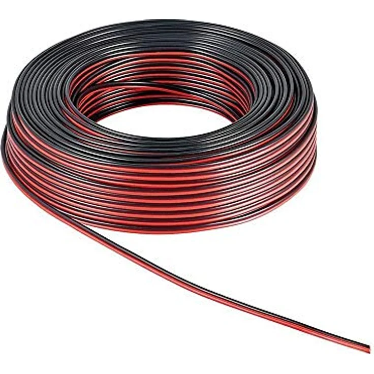 Wentronic goobay - Bulk-Lautsprecherkabel - 1,5 mm² - 50,0m - Rot/Schwarz (67734) – Bild 3