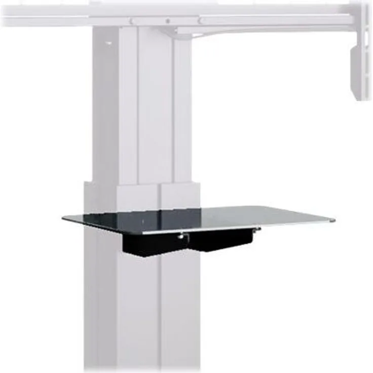 HAGOR HP Lift AV Shelf, AV-Ablage für HAGOR HP Lift Serie, freie Montagehöhe, schwarz, max. Traglast 7 kg