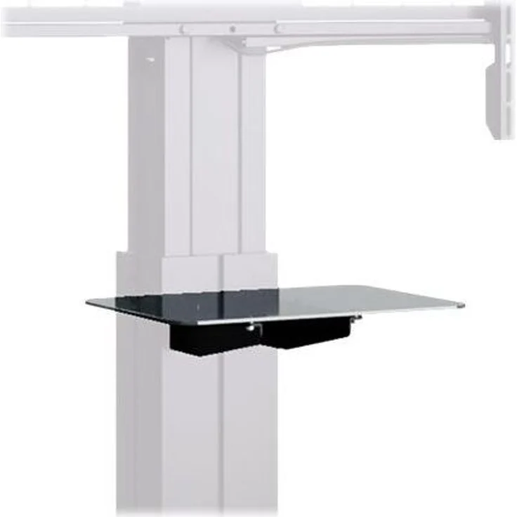 HAGOR HP Lift AV Shelf, AV-Ablage für HAGOR HP Lift Serie, freie Montagehöhe, schwarz, max. Traglast 7 kg