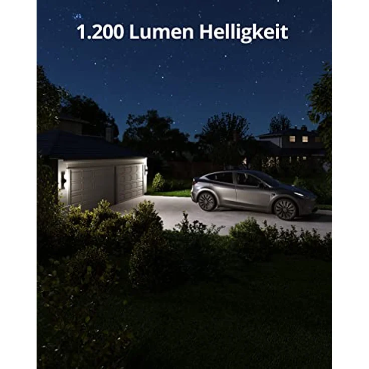 eufy Security Kabelgebundene Wall Light Cam S100, Sicherheitskamera für draußen, 2K Überwachung mit 1200 Lumen, Farbige Nachtsicht, Bewegungssensor, KI Erkennung, IP65 Wasserschutz, Gebührenfrei – Bild 3