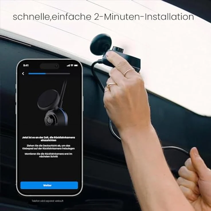 Nextbase® iQ Dashcam für Heckscheibe, 1440p Heckscheibenkamera, kompatibel mit Nextbase iQ Dashcams, mit Smart Sense Parken, Guardian-Modus und Roadwatch AI,m – Bild 2