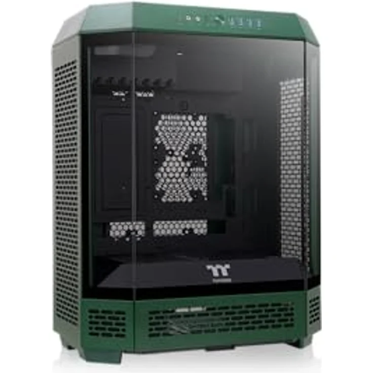 Thermaltake The Tower 600 Mid Tower Chassis | Hidden Connector | Racing Green, PC-Gehäuse mit vertikalem Design und Kühlungsunterstützung bis zu 420 mm AIO-Radiator – Bild 1