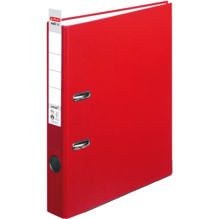 Herlitz Ordner 5450309 maX.file protect, PP, A4, 5cm, Kunststoffordner, rot – Bild 2