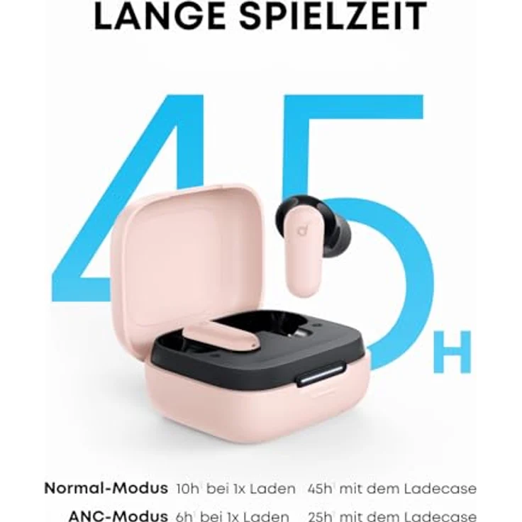 soundcore P30i Rosa, kabellose Kopfhörer mit ANC, 40h Akkulaufzeit, IP54-zertifiziert – Bild 5