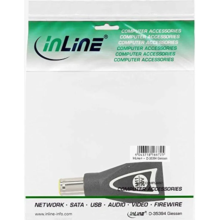 InLine® Wechselstecker M11 (20V) für Universal Netzteil, 90W/120W, schwarz - Kompatibel mit IBM, Lenovo – Bild 2