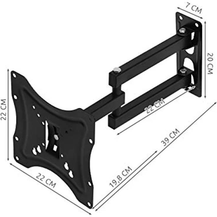Redfink TV Wandhalterung Wandhalter LCD LED Fernseher 14-55 Zoll schwenkbar TV-Wandhalterung – Bild 2