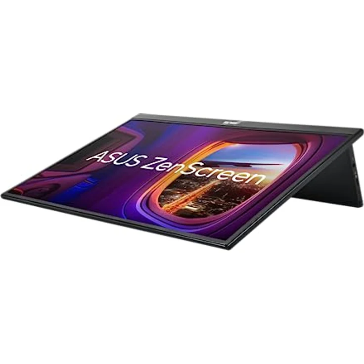 ASUS ZenScreen MB16QHG, 15,6 Zoll tragbarer USB Monitor, WQXGA 2560x1600, Typ-C, HDMI, Autorotation, leichtes Design, Kickstand, Stativ Sockel, IPS Panel, DisplayHDR 400, 120Hz, entspiegelt, Schwarz – Bild 3