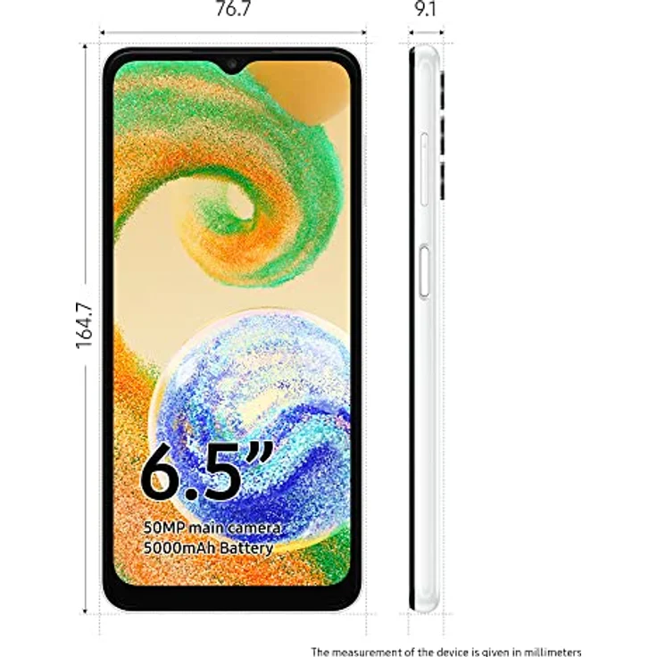 Samsung Galaxy A04s SM-A047F/DSN 16.5 cm (6.5) Dual SIM 4G USB Type-C 3 GB 32 GB 5000 mAh White – Bild 3