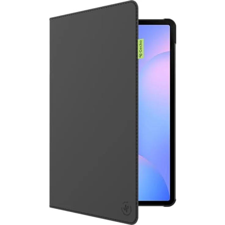 Gecko Covers Tablet Hülle aus Kaktusschale für Samsung Galaxy Tab S10 FE Plus – Schlaf-/Wachfunktion, Schwarz – Bild 1