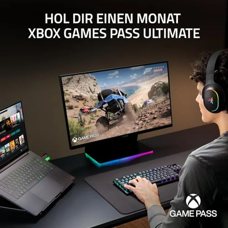 Razer Blade 16 (2025), 16 Zoll AI Gaming Laptop mit NVIDIA GeForce RTX 5070, AMD Ryzen AI 9 365, 16" QHD+ 240Hz OLED Display, 32GB LPDDR5X 8000 MHz, 1TB SSD, QWERTZ DE-Layout, Schwarz – Bild 2
