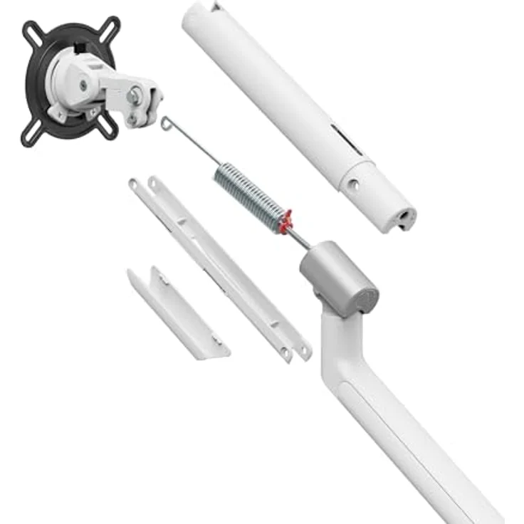 One For All Design Universal-Einzelmonitorarm (DM7120) Weiss, Monitorhalterung für Bildschirme von 13 bis 35 Zoll, 9 kg Tragkraft, Kabelmanagementsystem – Bild 3
