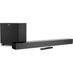MEDION S61022 3.1 Dolby Atmos Soundbar mit kabellosen Subwoofer (für TV Geräte, Bluetooth 5.3, HDMI eARC CEC, optischer Eingang, AUX, 3 x 20 W + 60 W (RMS) Subwoofer kabellos, Fernbedienung