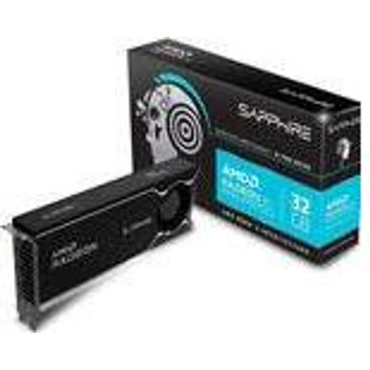 Sapphire Radeon AI PRO R9700, Next-Gen-Grafikkarte mit 32 GB VRAM, schwarz – Bild 1