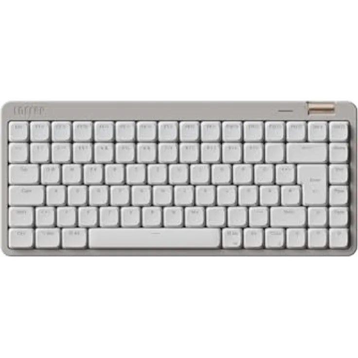 LOFREE Flow Lite 84 Tasten Low Profile Mechanische Tastatur, Kabellos Bluetooth/2.4G/Kabel, Swappable mit Specter Linearen Switches, Wiederaufladbar, Marmor Grau